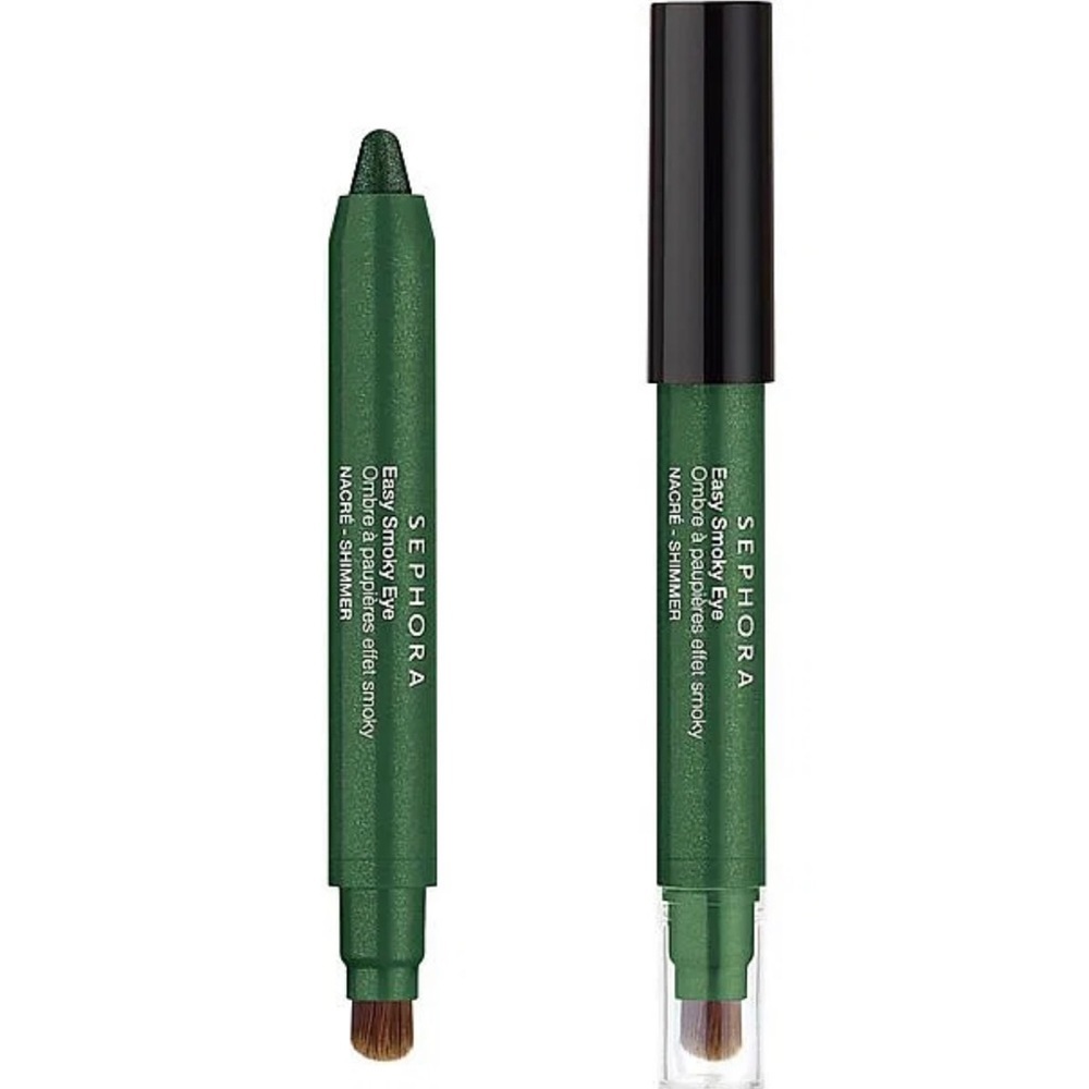 Sephora Easy Smokey Eye Shadow - 06 Gleaming Green Double Ended GUC *Rare*